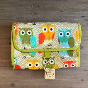 Nica Lime Green Travel Pouch with Nylon Trim